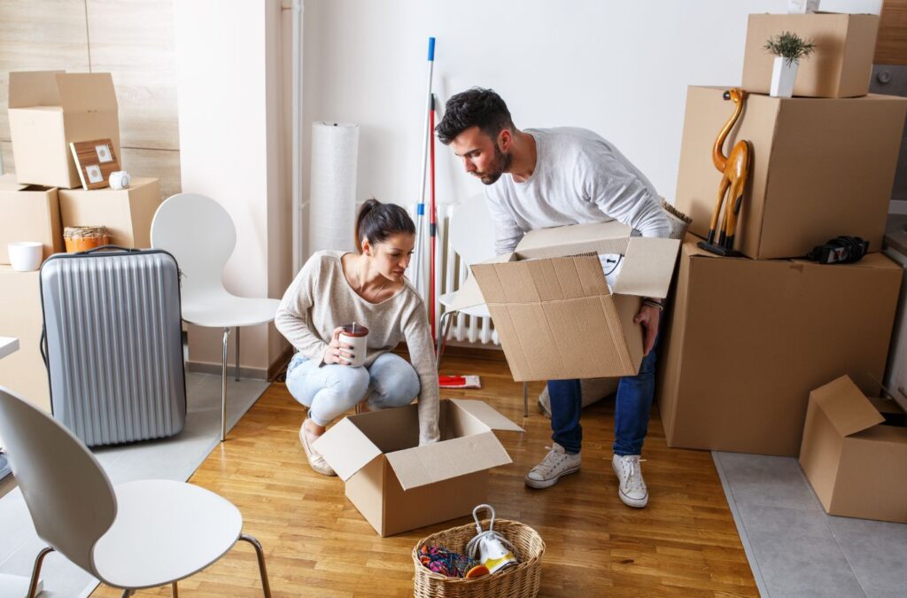 A Honeycomb Home Cleaning professional showcasing the advantages of move in cleaning in Granada Hills, CA, highlighting the cleanliness and comfort of a freshly prepared home.